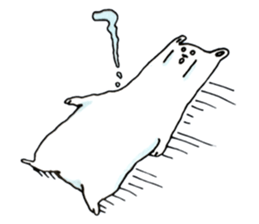 Unrestrained Polar Bear sticker #13210041