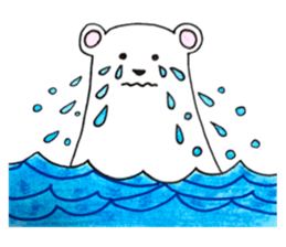 Unrestrained Polar Bear sticker #13210052