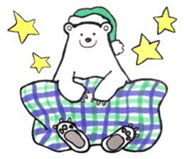 Unrestrained Polar Bear sticker #13210062