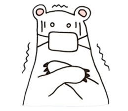 Unrestrained Polar Bear sticker #13210063