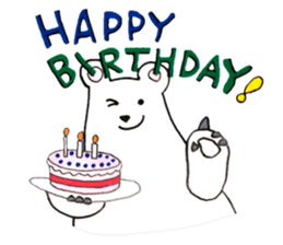 Unrestrained Polar Bear sticker #13210065