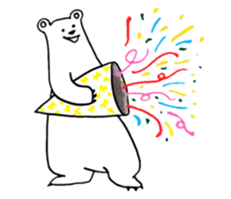 Unrestrained Polar Bear sticker #13210067