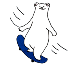 Unrestrained Polar Bear sticker #13210068