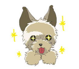 Cutie Yorkshire Terrier sticker #13210180