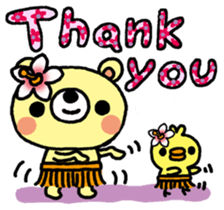 The HONOBONO Bear-Thanks sticker #13210281