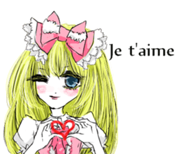 cute fasion girl sticker #13210310