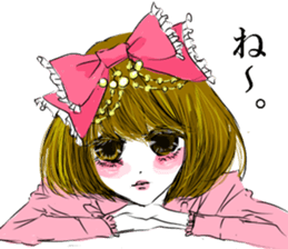 cute fasion girl sticker #13210311