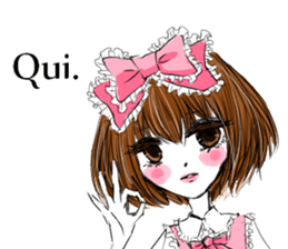 cute fasion girl sticker #13210312