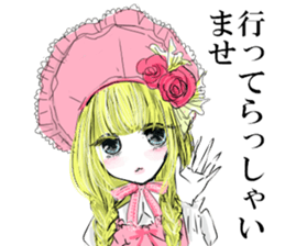 cute fasion girl sticker #13210338