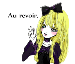 cute fasion girl sticker #13210349