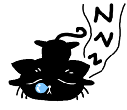 Very black cat 4 sticker #13211436