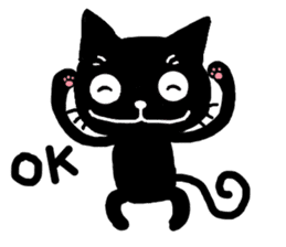 Very black cat 4 sticker #13211438