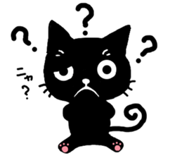 Very black cat 4 sticker #13211440