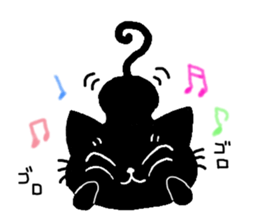 Very black cat 4 sticker #13211444