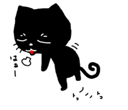 Very black cat 4 sticker #13211450