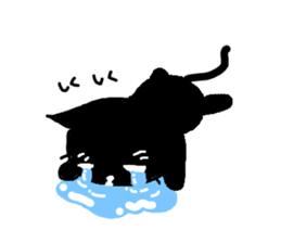 Very black cat 4 sticker #13211452