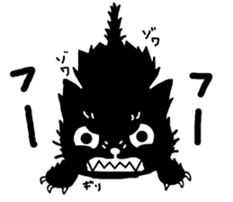 Very black cat 4 sticker #13211454