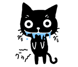 Very black cat 4 sticker #13211456