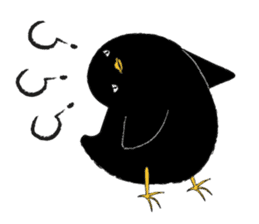 Black bird(Japanese style) sticker #13211911