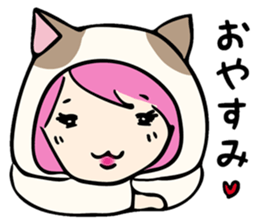 A warmly lady "MACHI-TAN" sticker #13212151