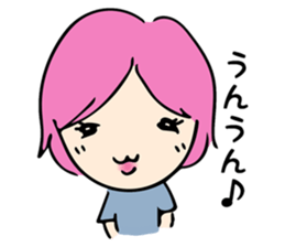 A warmly lady "MACHI-TAN" sticker #13212154