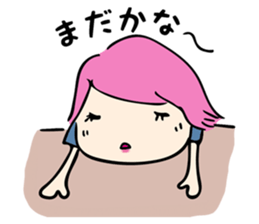 A warmly lady "MACHI-TAN" sticker #13212161