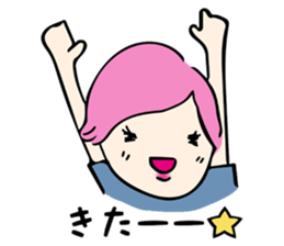 A warmly lady "MACHI-TAN" sticker #13212165