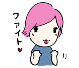 A warmly lady "MACHI-TAN" sticker #13212171