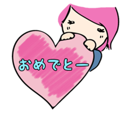 A warmly lady "MACHI-TAN" sticker #13212181