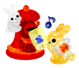 Pretty Little Rabbits Sticker 3 sticker #13212308