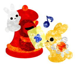 Pretty Little Rabbits Sticker 3 sticker #13212308