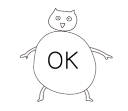 Neutral cat sticker #13212368