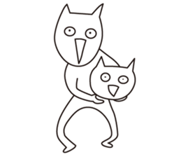 Neutral cat sticker #13212373