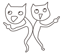 Neutral cat sticker #13212382