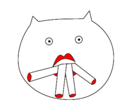 Neutral cat sticker #13212389