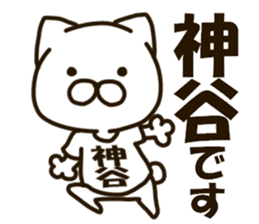 KAMIYA-cat sticker #13212950