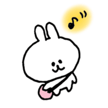 rabbit and bear heartwarming sticker2 sticker #13213806
