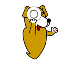 Animations: Ghost's fascinating dog sticker #13214536