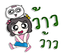 Miss. satomi and dog.^^ sticker #13214935