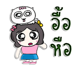 Miss. satomi and dog.^^ sticker #13214936