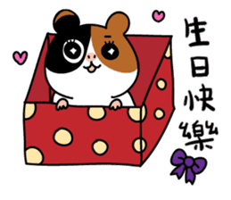 Guinea pig A Bu Lu sticker #13216183