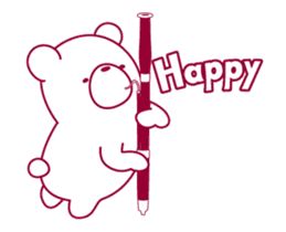 The bear "UGOKUMA" He plays a bassoon.2 sticker #13216470