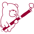 The bear "UGOKUMA" He plays a bassoon.2