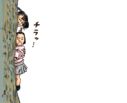 Funny Face Sisters of Japan will heal U. sticker #13216502