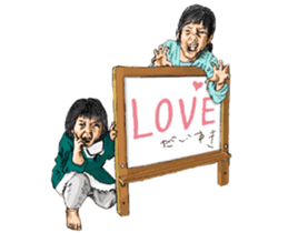 Funny Face Sisters of Japan will heal U. sticker #13216525