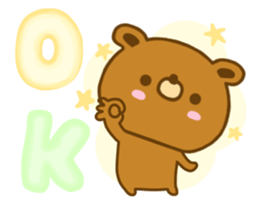 bear kuman yokutukau sticker #13217488