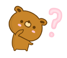 bear kuman yokutukau sticker #13217500