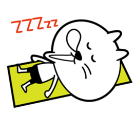 yoga cat ojas english sticker #13217994