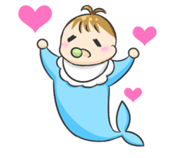 Whale family sticker #13218353