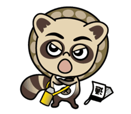 Pontaro , Shigaraki Raccoon sticker #13218440